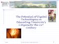 The Potential of Digital Technologies in Educating Tomorrow PowerPoint PPT Presentation