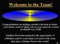 Welcome to the Team PowerPoint PPT Presentation