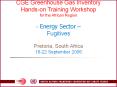 CGE Greenhouse Gas Inventory Hands-on Training Workshop for the African Region - Energy Sector  PowerPoint PPT Presentation