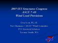 2007 SEI Structures Congress ASCE 7 05 Wind Load Provisions PowerPoint PPT Presentation