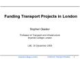 Funding Transport Projects in London PowerPoint PPT Presentation