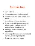 Mercantilism PowerPoint PPT Presentation