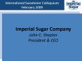 International Sweetener Colloquium February 2009 PowerPoint PPT Presentation