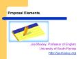 Proposal Elements PowerPoint PPT Presentation