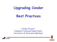 Upgrading Condor Best Practices