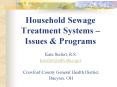 Household Sewage Treatment Systems Issues PowerPoint PPT Presentation