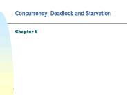 Concurrency: Deadlock and Starvation