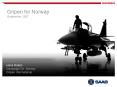 Gripen for Norway September 2007 PowerPoint PPT Presentation