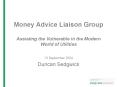 Money Advice Liaison Group Assisting the Vulnerable in the Modern World of Utilities PowerPoint PPT Presentation