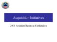 Acquisition Initiatives PowerPoint PPT Presentation
