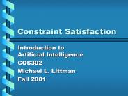 Constraint Satisfaction