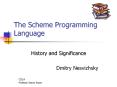The Scheme Programming Language PowerPoint PPT Presentation