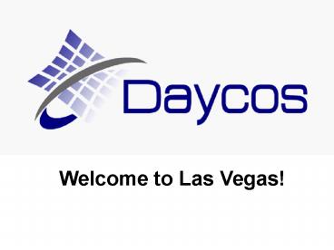 Welcome to Las Vegas