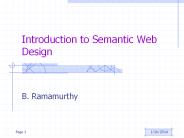 Introduction to Semantic Web Design