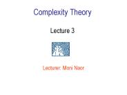 Complexity Theory Lecture 3
