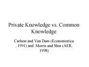 Private Knowledge vs' Common Knowledge