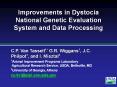 Improvements in Dystocia National Genetic Evaluation System and Data Processing PowerPoint PPT Presentation