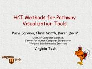HCI Methods for Pathway Visualization Tools