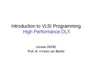 Introduction to VLSI Programming  High Performance DLX