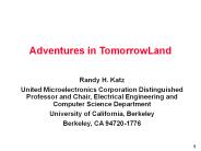 Adventures in TomorrowLand
