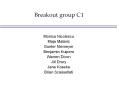 Breakout group C1 PowerPoint PPT Presentation