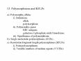 13' Polymorphisms and RFLPs PowerPoint PPT Presentation