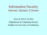 Information Security Databases and (Inter)Networks
