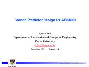 Branch Predictor Design for AE64000