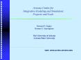 Arizona Center for Integrative Modeling and Simulation: Projects and Tools PowerPoint PPT Presentation