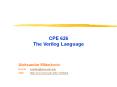 CPE 626 The Verilog Language PowerPoint PPT Presentation