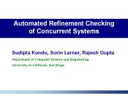 Automated Refinement Checking of Concurrent Systems