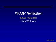 VIRAM-1 Verification