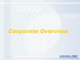Corporate Overview PowerPoint PPT Presentation