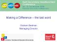 Making a Difference the last word PowerPoint PPT Presentation