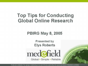 Top Tips for Conducting Global Online Research