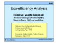 Ecoefficiency Analysis PowerPoint PPT Presentation