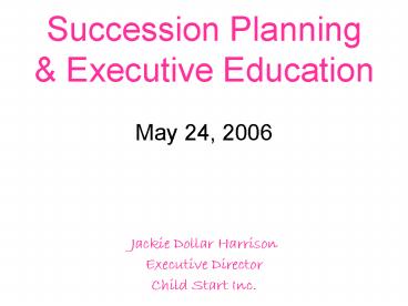 Succession Planning
