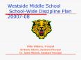 Westside Middle School SchoolWide Discipline Plan 2000708 PowerPoint PPT Presentation