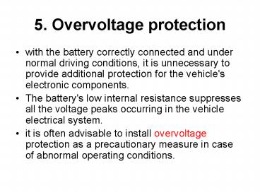 5' Overvoltage protection