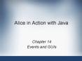 Alice in Action with Java PowerPoint PPT Presentation