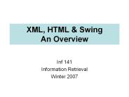 XML, HTML