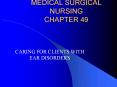MEDICAL SURGICAL NURSING CHAPTER 49 PowerPoint PPT Presentation