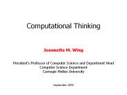 Computational Thinking
