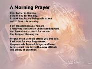 A Morning Prayer