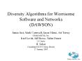 Diversity Algorithms for Worrisome Software and Networks DAWSON PowerPoint PPT Presentation
