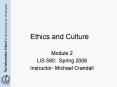Ethics and Culture PowerPoint PPT Presentation
