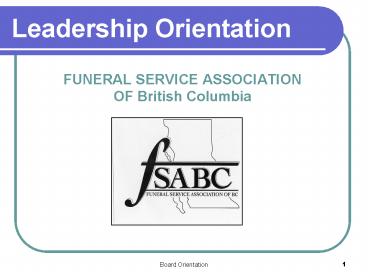 Leadership Orientation