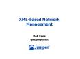 XML-based Network Management PowerPoint PPT Presentation
