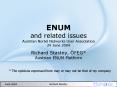 ENUM and related issues Austrian Nortel Networks User Association 24 June 2004 PowerPoint PPT Presentation