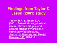Findings from Taylor